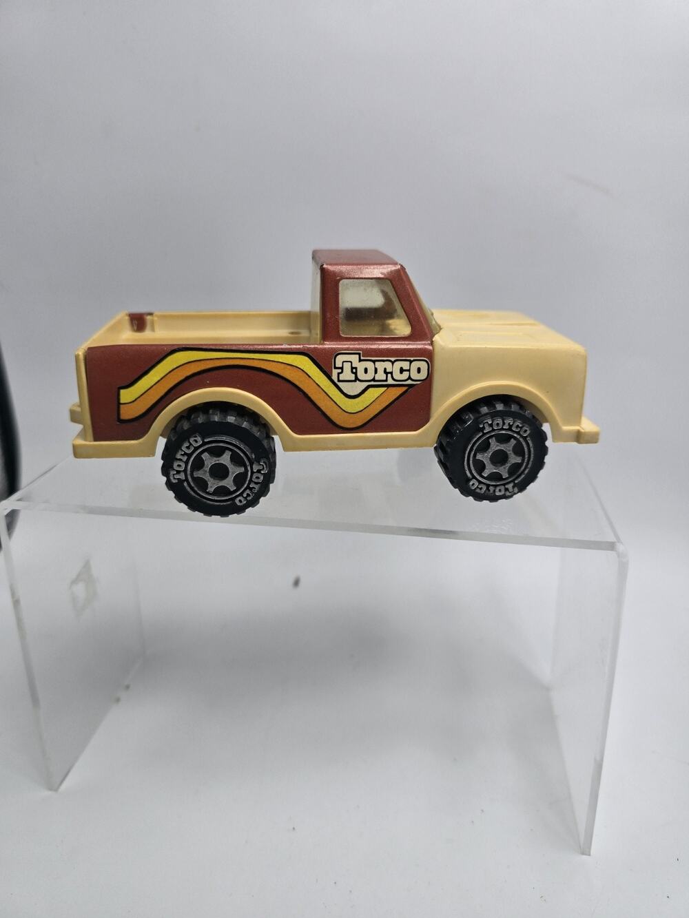 Vintage 1980 Torco Green Grass Mfg Pickup Truck Toy Hong Kong 6”